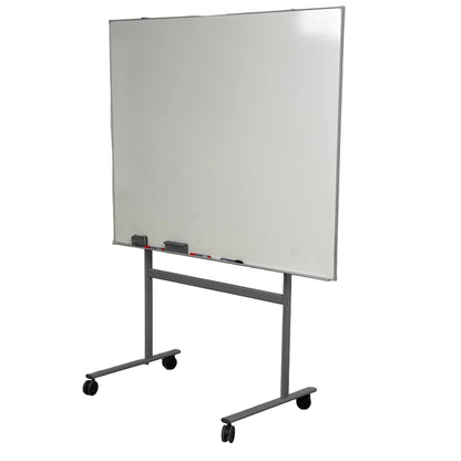 Whiteboard på hjul, 150x194 cm