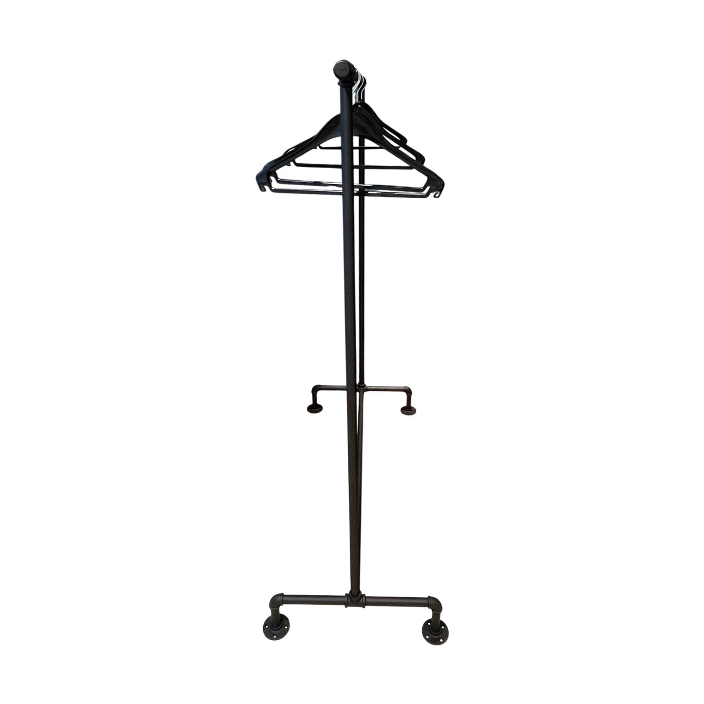 Svart klesstativ, 157 x 60 x 140 cm
