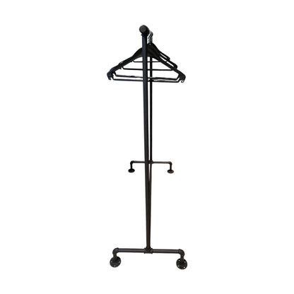 Svart klesstativ, 157 x 60 x 140 cm