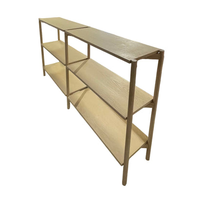 Oxford hylle fra A-Møbler, hvitoljet eik, 169x30x88,5 cm