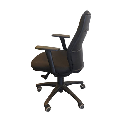 Kontorstol Vela, svart m/ armlener