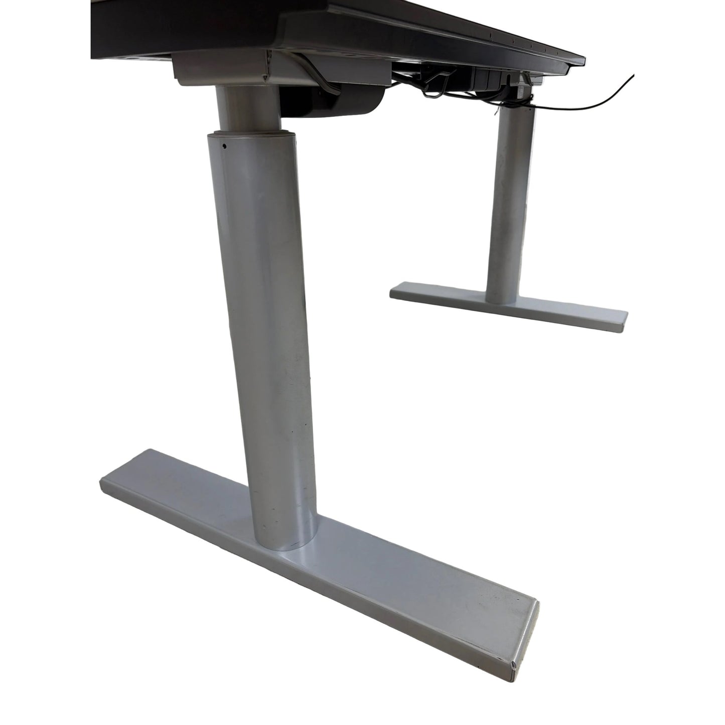 DUBA B8 elektrisk hev/senk skrivebord, hvit laminat, 120x80 cm