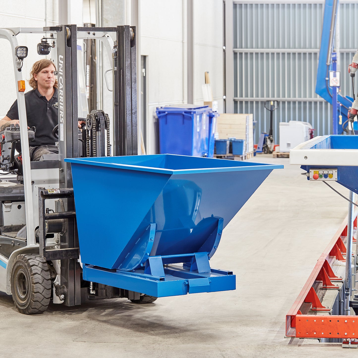 Tippcontainer AZURE, 600 l, blå