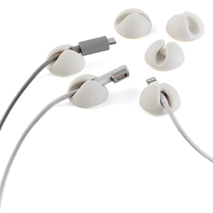 Kabelholder, 6-pk, hvit fra AJ Produkter