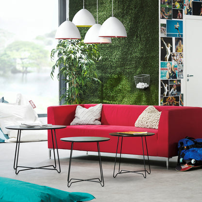 Sofabord IRIS, Ø500 H460 mm, svart/svart