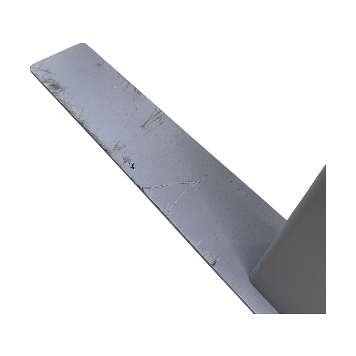 Manuelt justerbart skrivebord i grå, 140x80 cm