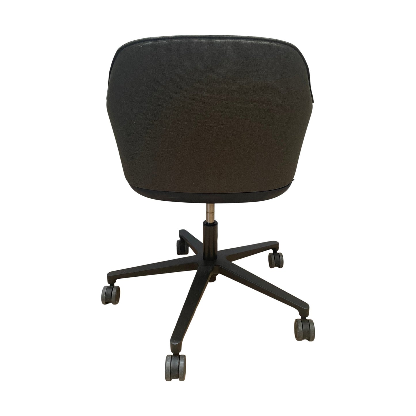 Softshell møteromsstol fra Vitra, grønn, med hjul