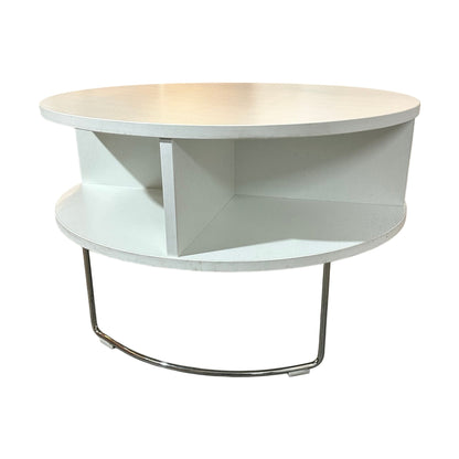 Pivot sidebord fra VAD, hvit, Ø67 cm, h43 cm