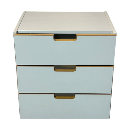 Skuffekassett fra Aarsland, grå, 3 skuffer, 36x36x36