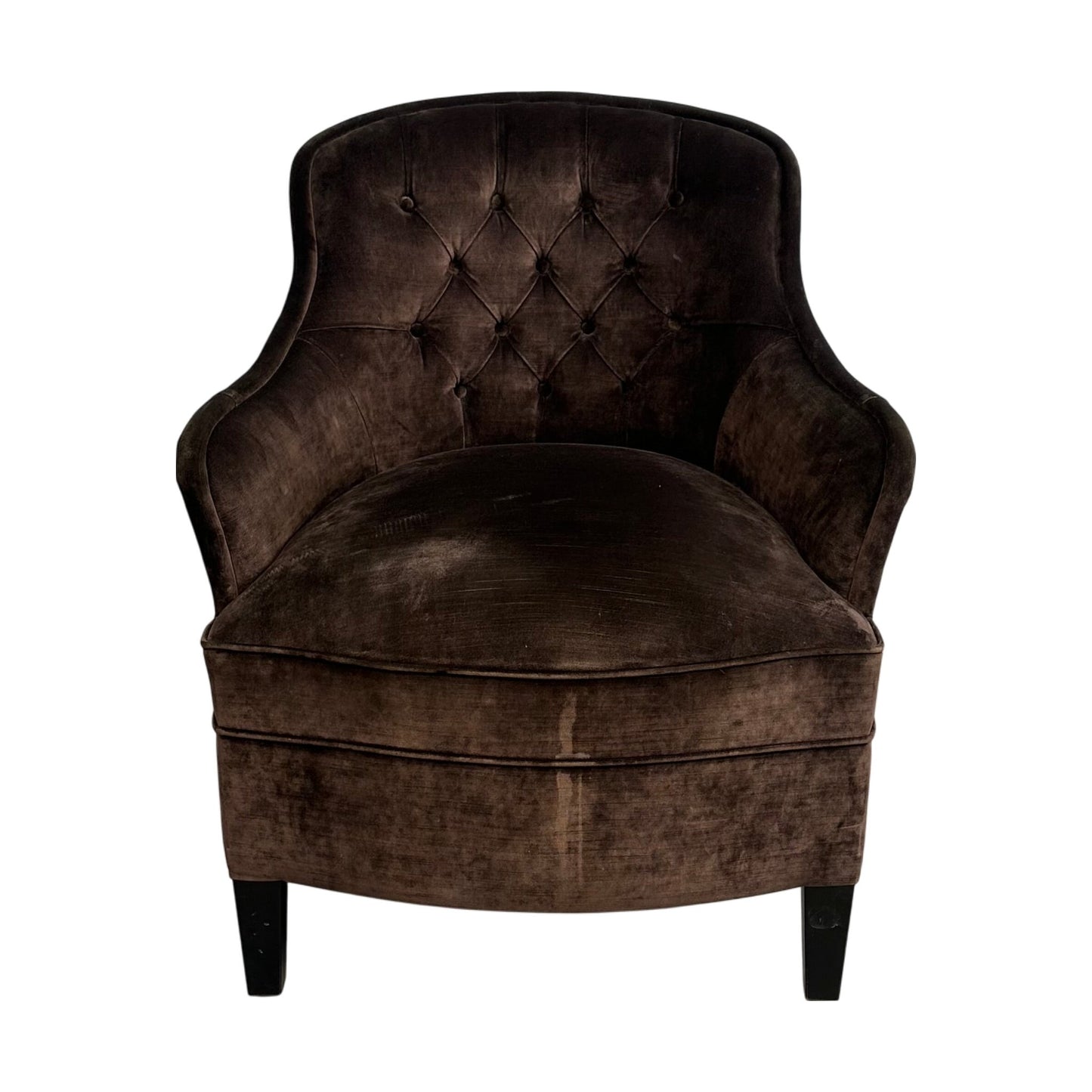 Brun loungestol i velour fra Induflex