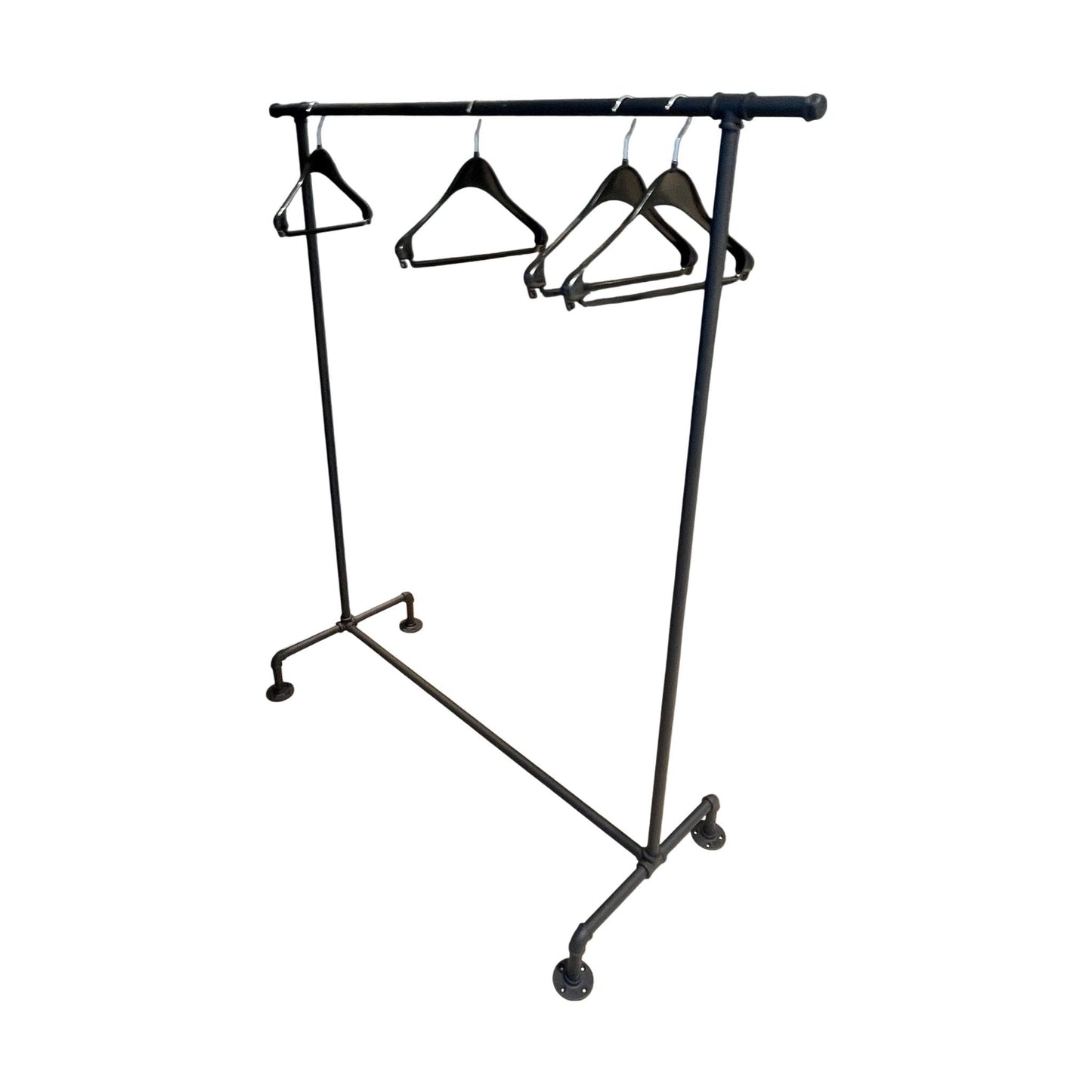Svart klesstativ, 157 x 60 x 140 cm