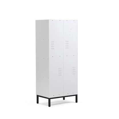 Z-skap CLASSIC, benstativ, 2 seksjoner, 4 dører, H1940 B800 D550 mm, svart