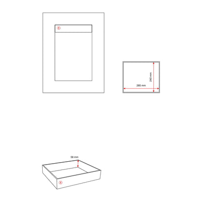 Brannsikkert dokumentskap SHIELD, EL-kodelås, 45 l