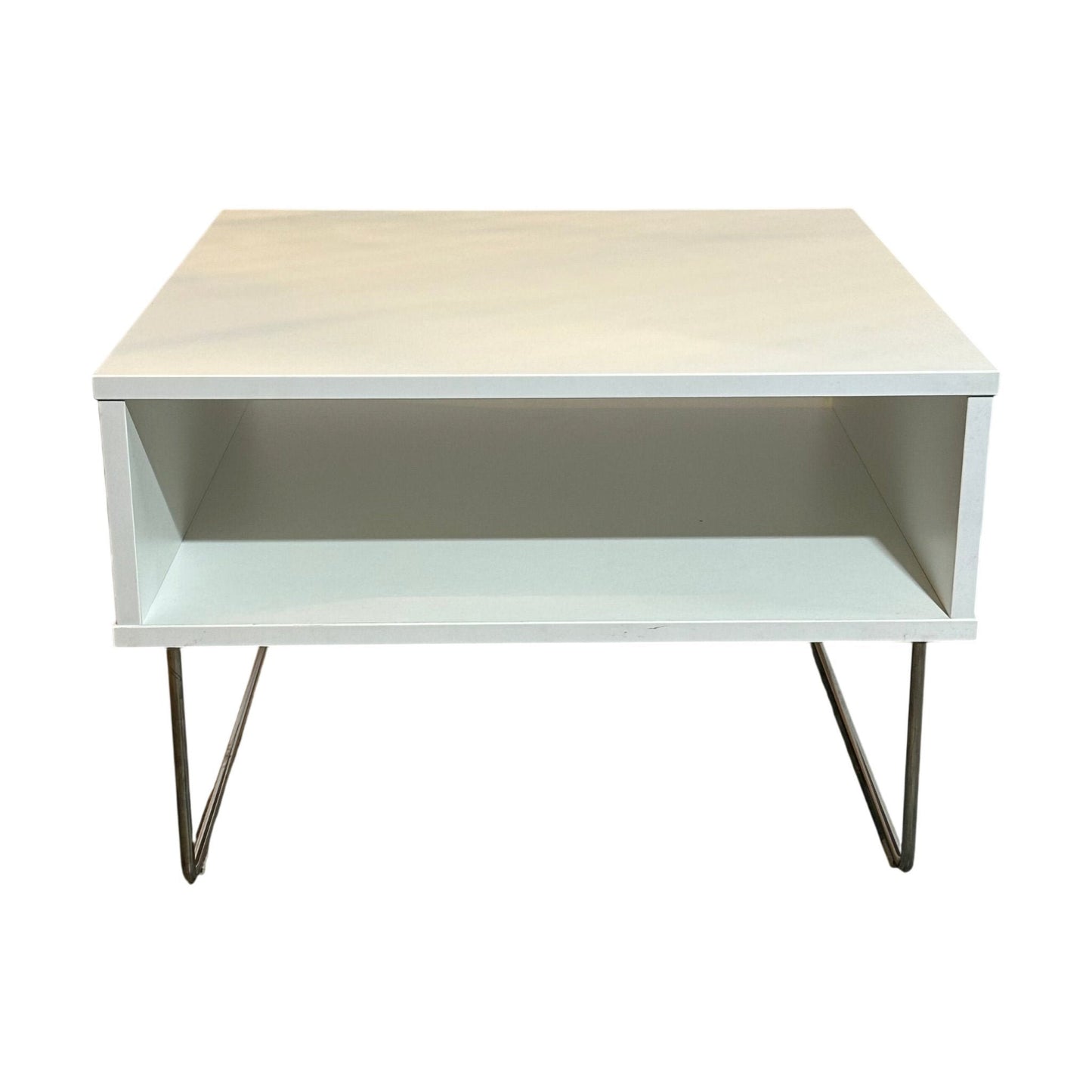 VAD Pivot Kube bord, hvit, 64x64 cm, 43 cm høy