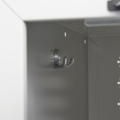 Z-skap CLASSIC, benstativ, 2 seksjoner, 4 dører, H1940 B800 D550 mm, svart