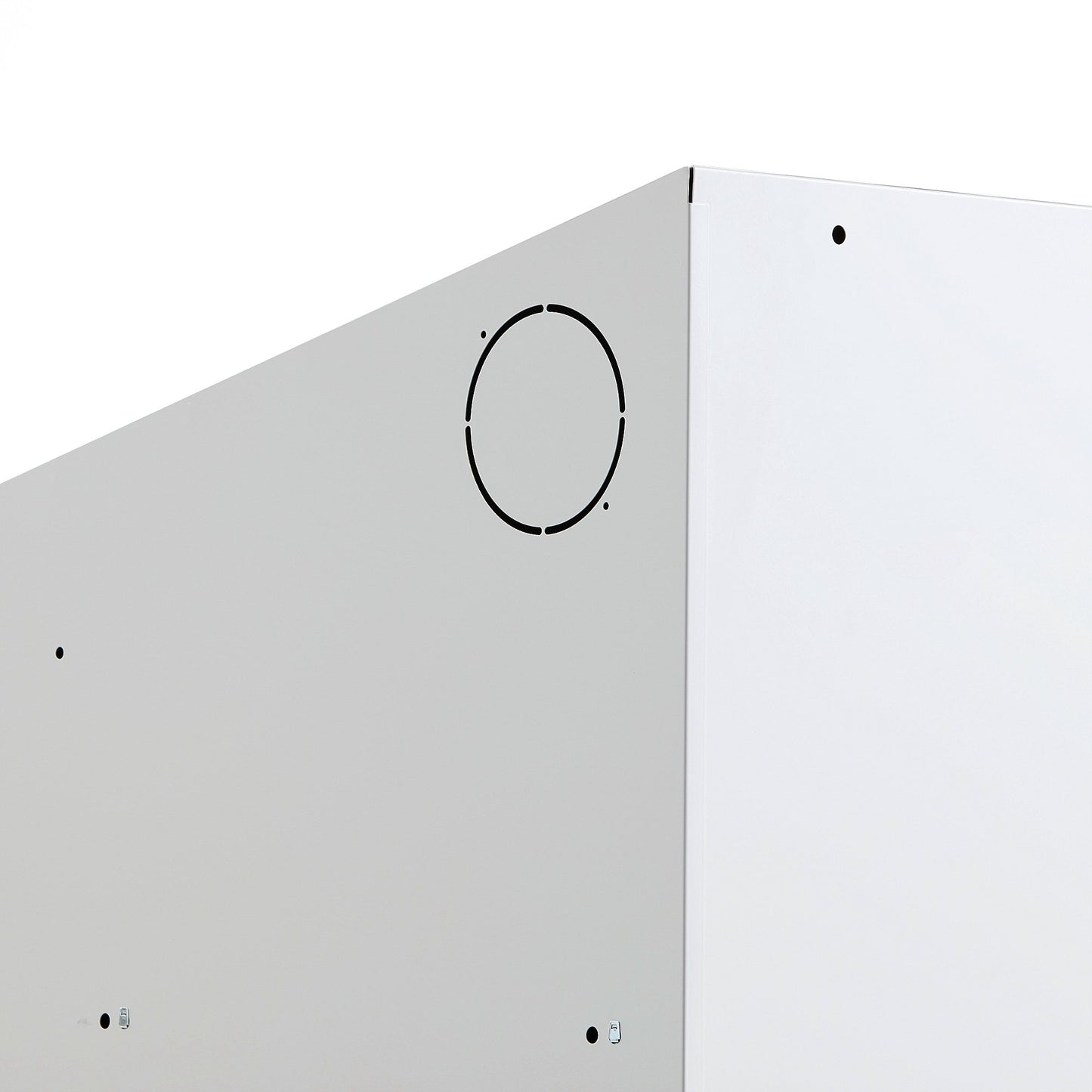 Garderobeskap CLASSIC, 3 seksjoner, skrått tak, svart