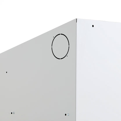 Garderobeskap CLASSIC, 3 seksjoner, skrått tak, svart