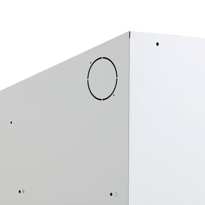 Garderobeskap CLASSIC, benkestativ, 2 seksjoner, skrått tak, H2290 B600 D550 mm, svart fra AJ Produkter