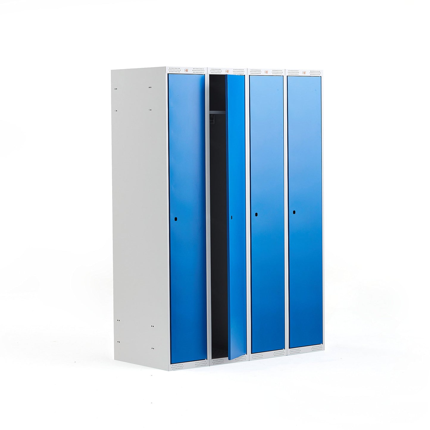 Garderobeskap CLASSIC, stål, blå