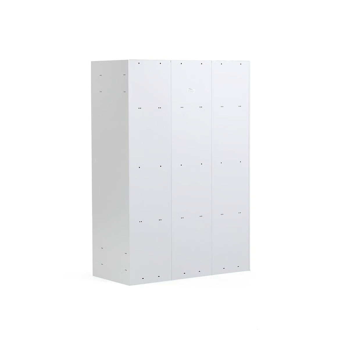 Garderobeskap CLASSIC, 3 seksjoner, H1740 B1200 D550 mm, blå fra AJ Produkter