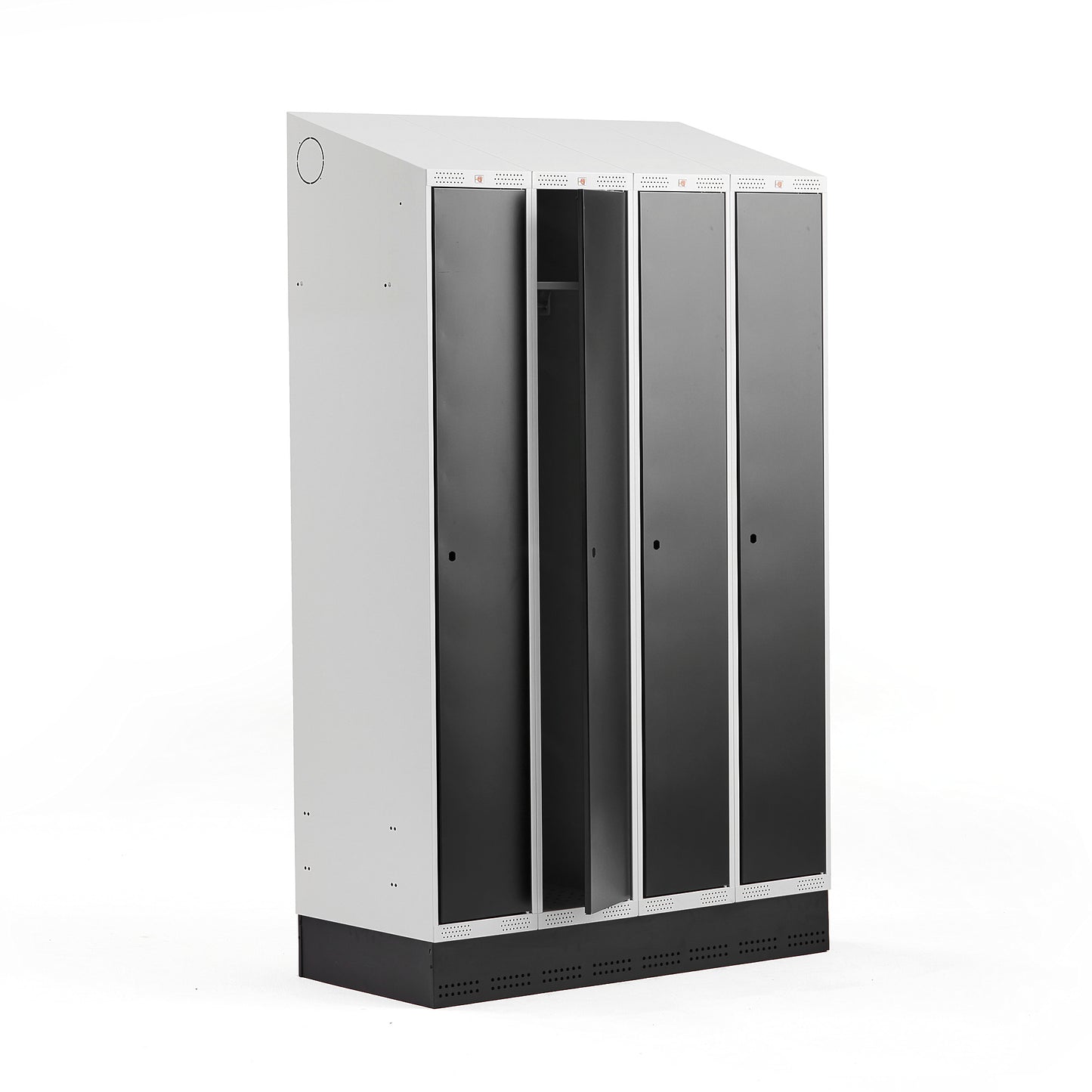 Garderobeskap CLASSIC, svart, UTEN sokkel.