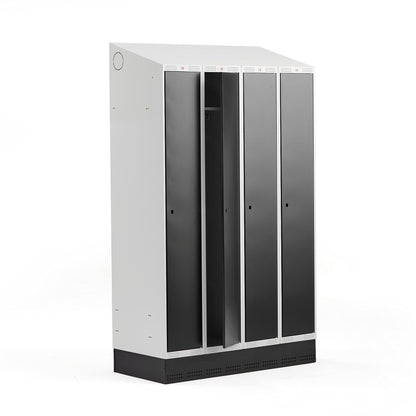 Garderobeskap CLASSIC, svart, UTEN sokkel.