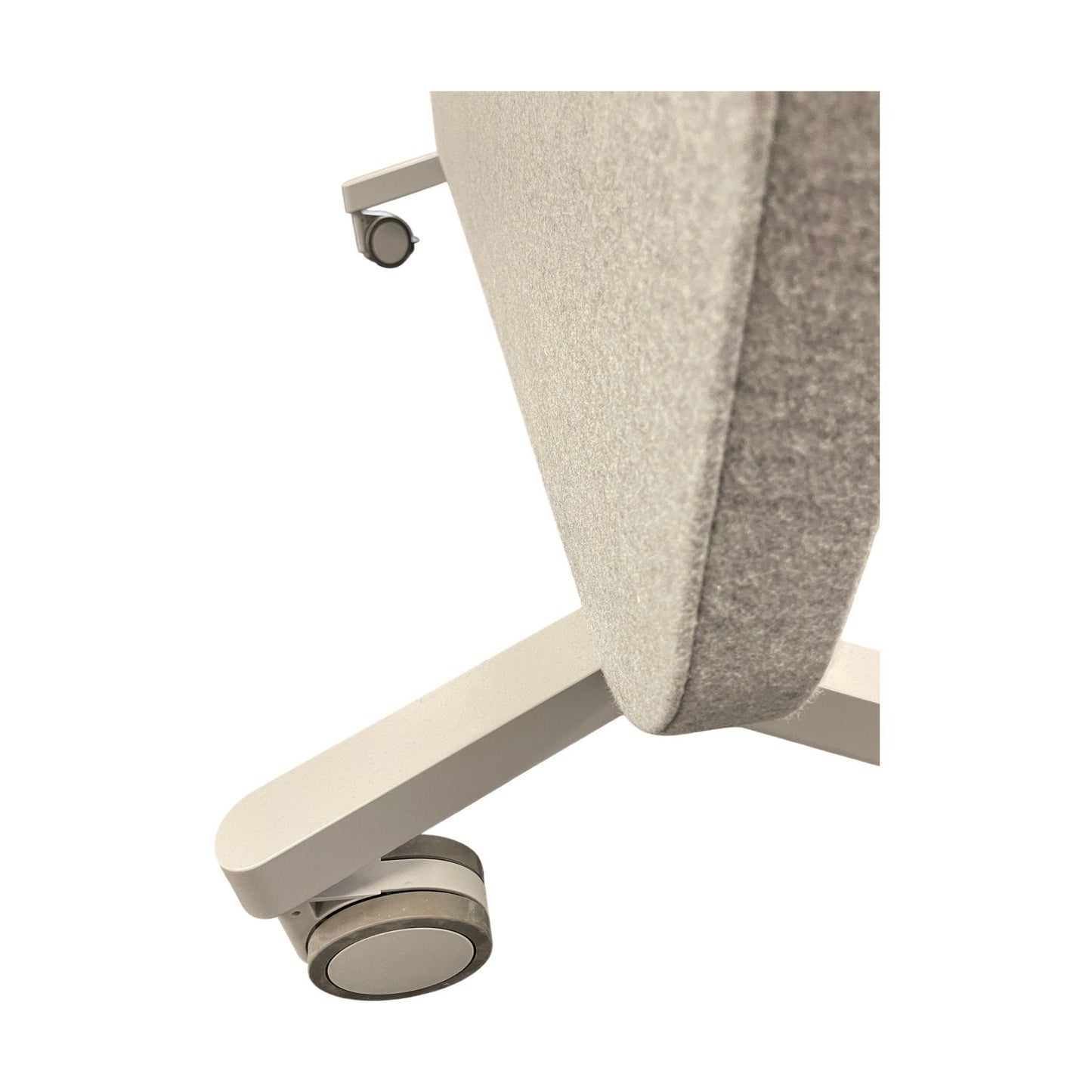 Frittstående whiteboard på skillevegg med hjul, 150x195 cm