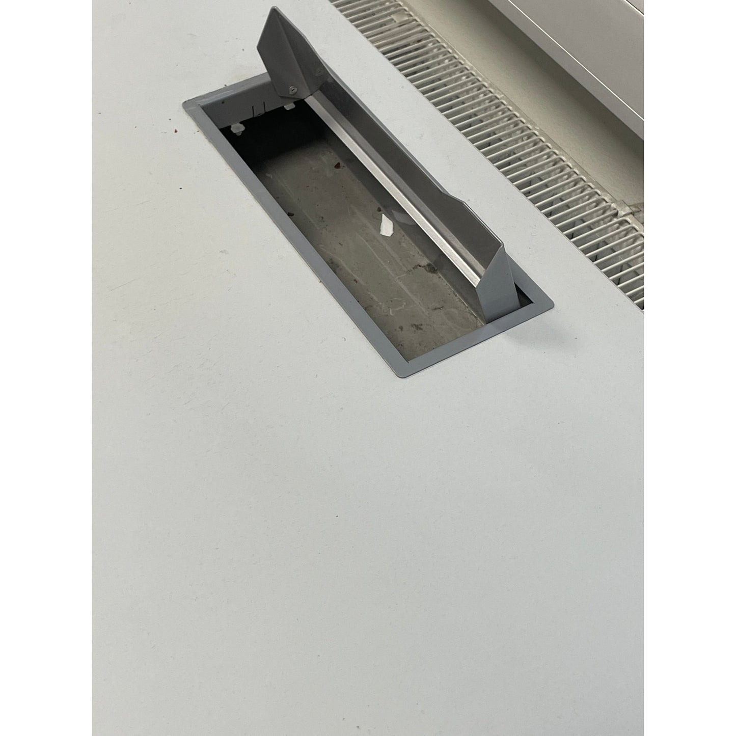 Elektrisk hev/senk skrivebord, grå, 140x80 cm