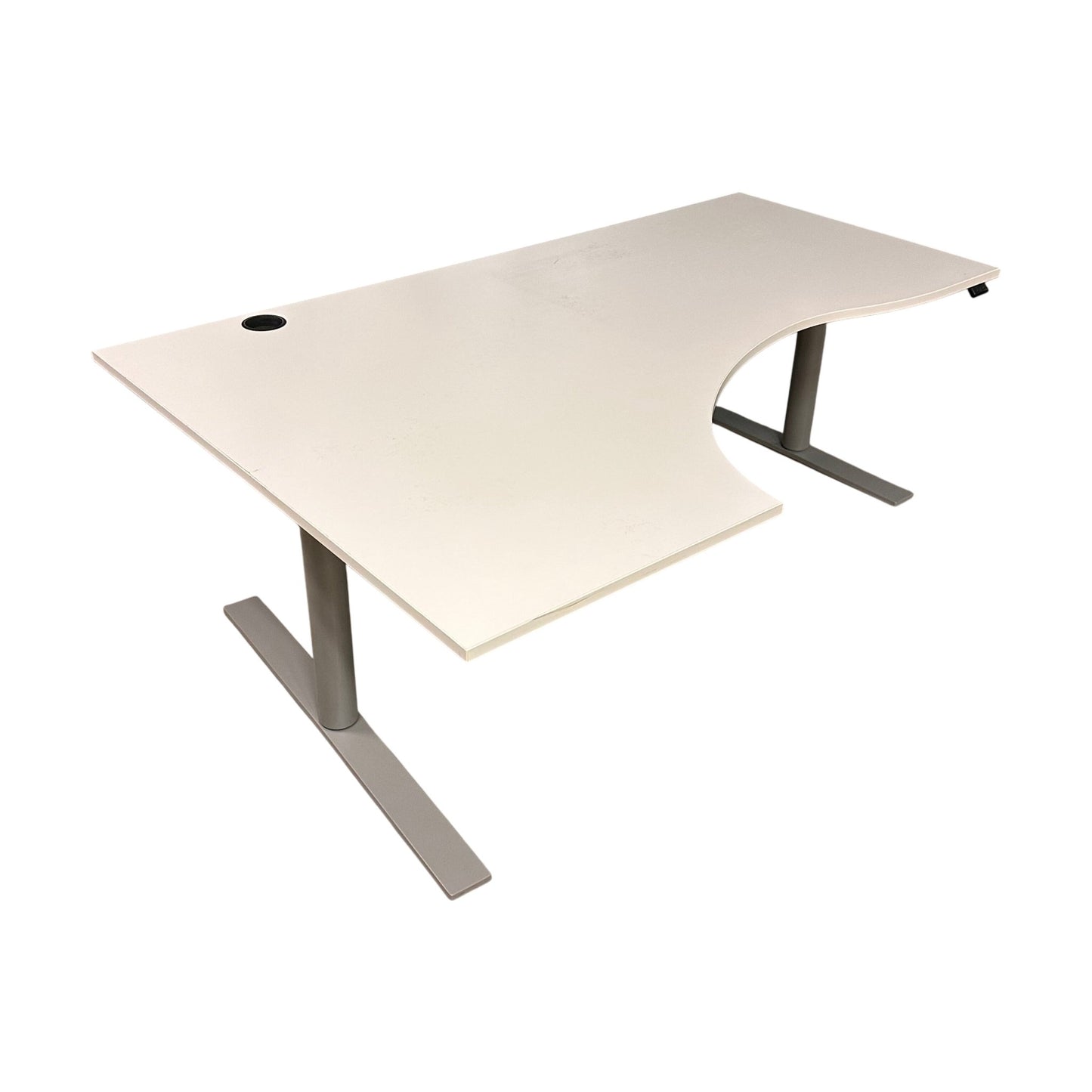 Elektrisk hev/senk hjørnebord fra Kinnarps, 180x120cm