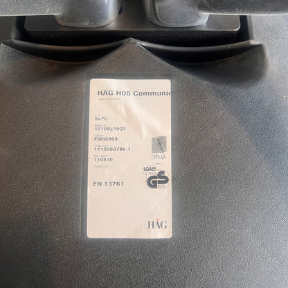 H05 Communication møteromsstol fra HÅG, svart