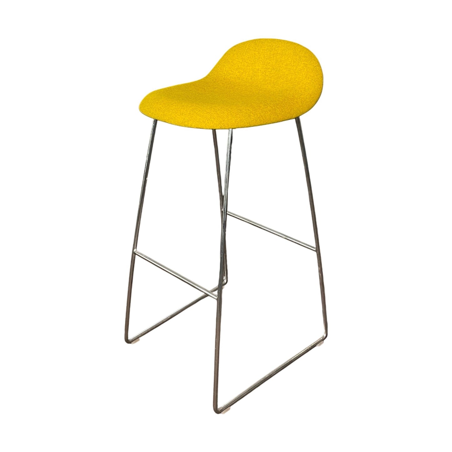 Gubi barstol 3D av Komplot Design, gul, 43x44x89 cm