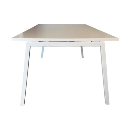 Helhvitt møtebord, 180x100cm