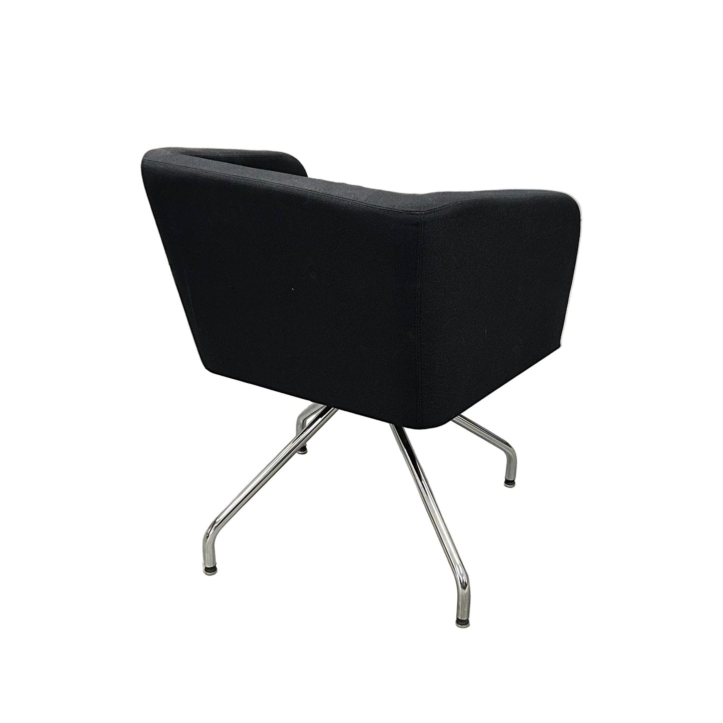 STRATFORD lenestol, sort stoff