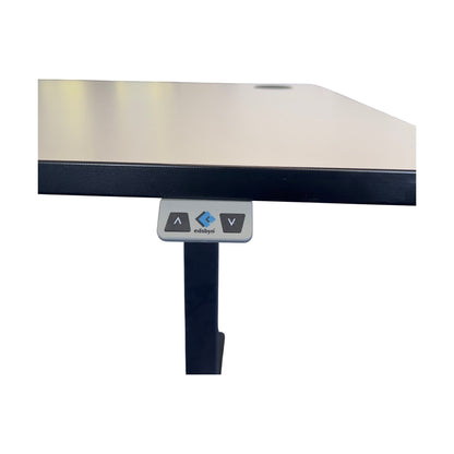 Elektrisk hev/senk skrivebord 160x80 cm, hvit laminat, Edsbyn