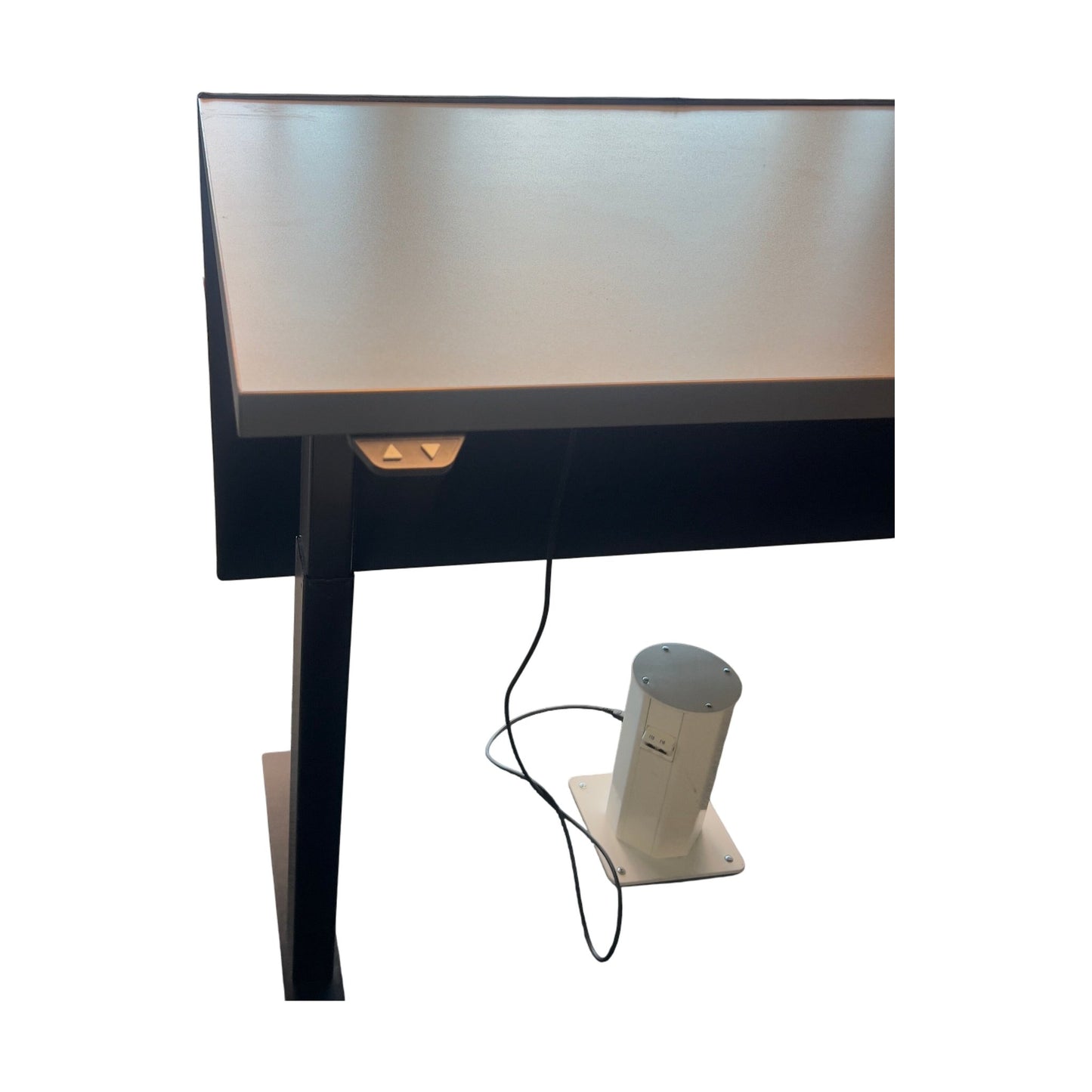 Elektrisk hev/senk skrivebord fra Linak, mørkegrå, 180x120 cm