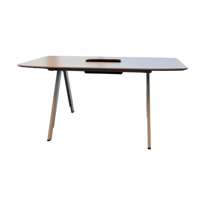 Møtebord fra Iglo, hvit laminat, 160x80 cm