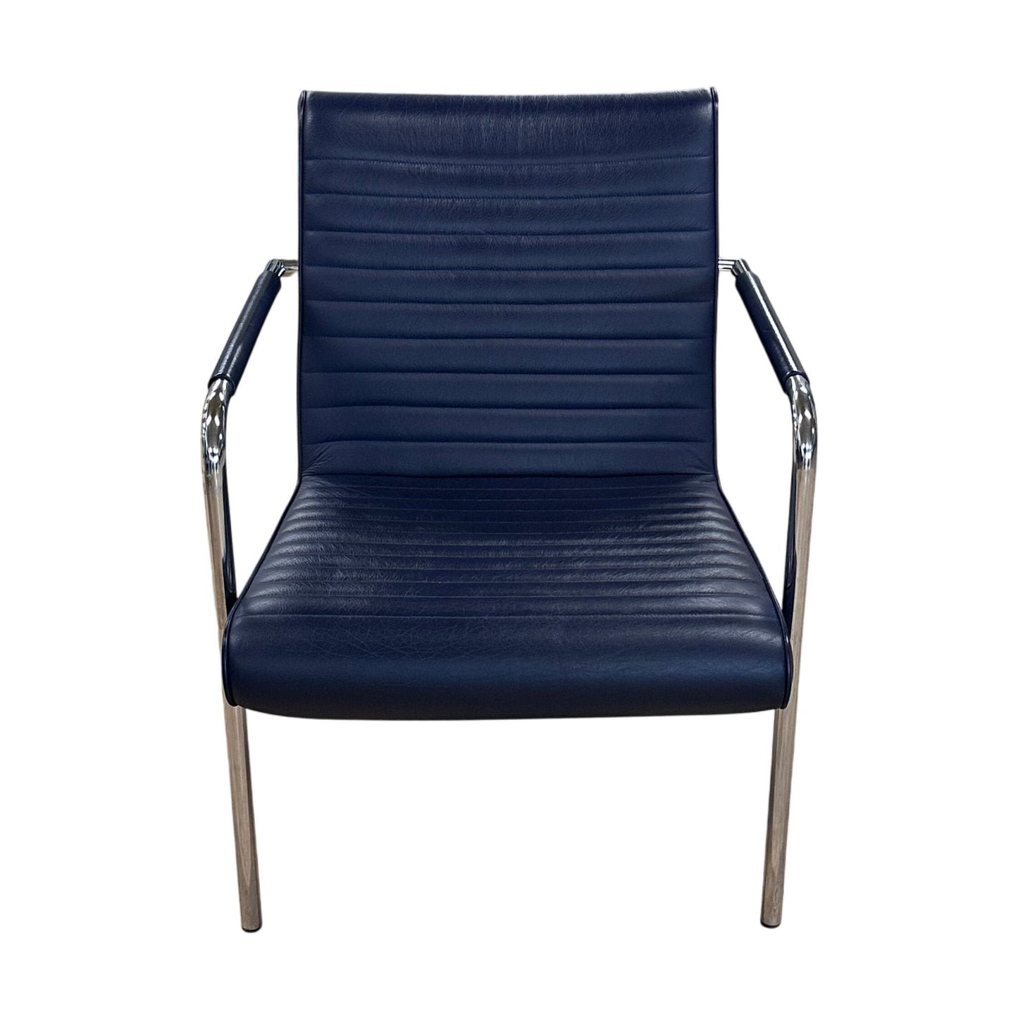 Loungestol fra Offecct, skinn, blå