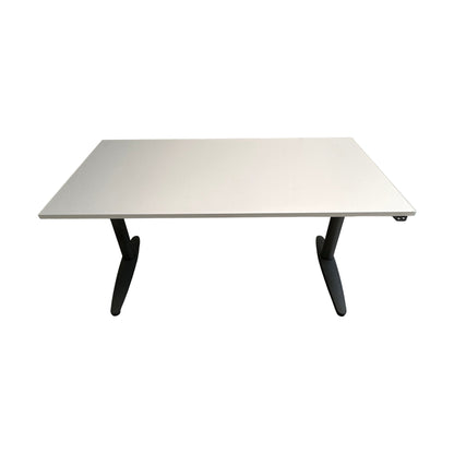 Elektrisk hev/senk skrivebord 160x80 cm, hvit laminat