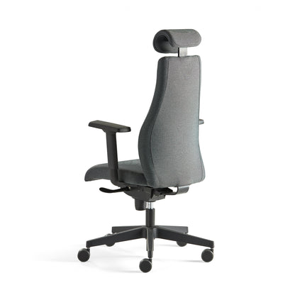 Kontorstol LANCASTER, høy rygg, antrasitt