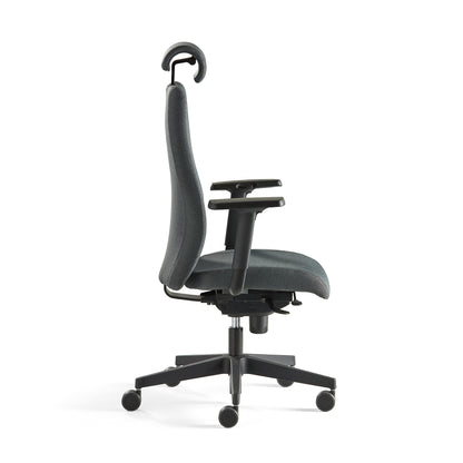 Kontorstol LANCASTER, høy rygg, antrasitt