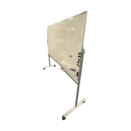 Roterbar whiteboard på hjul, 208x65x207cm