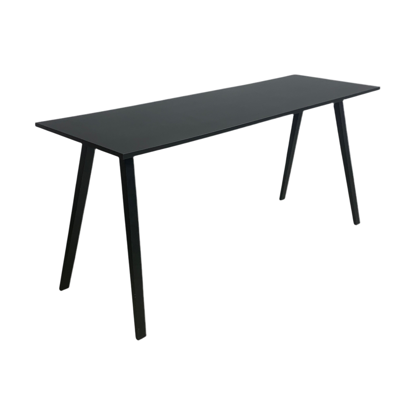 Barbord i svart, 200x65 cm