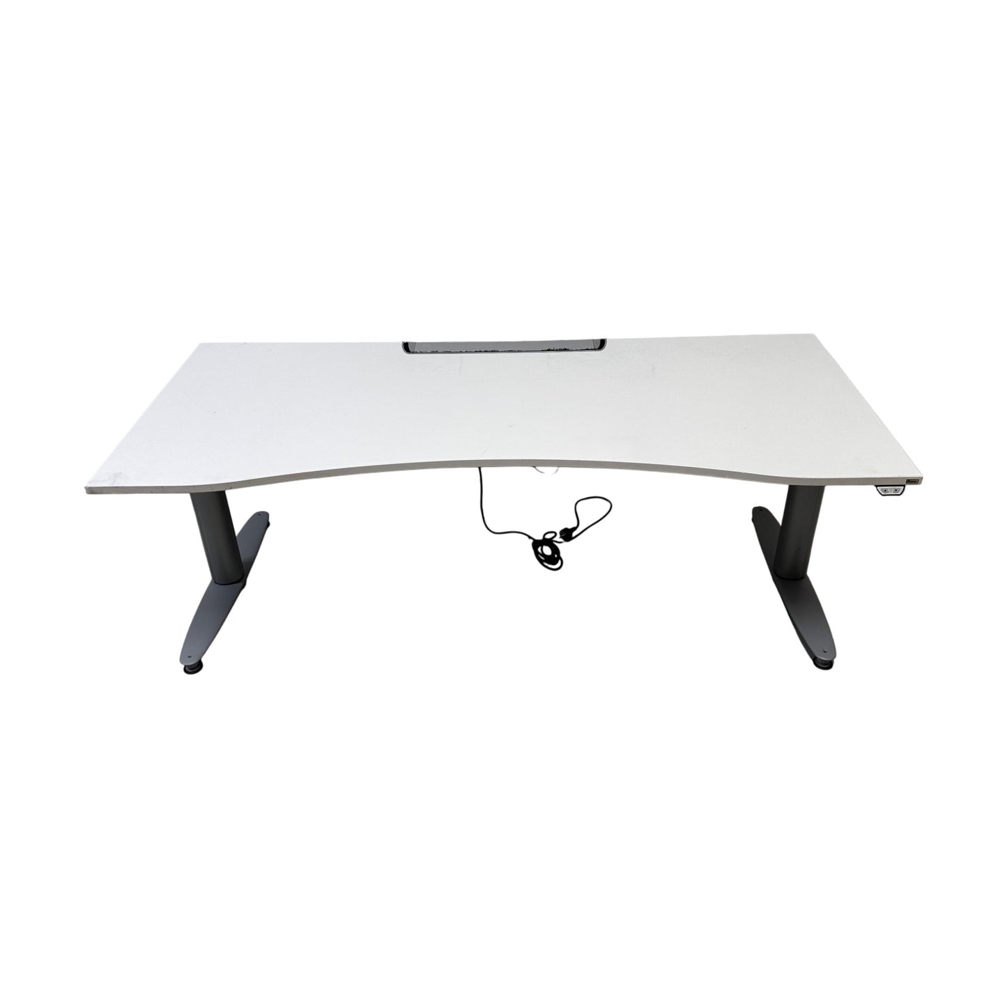 Kinnarps elektrisk hev/senk skrivebord fra Kinnarps, hvit, 180x80 cm