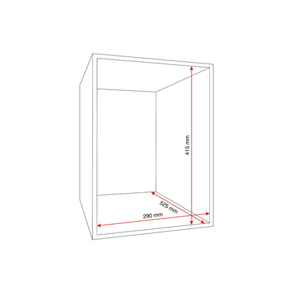 Småromsskap CLASSIC, benstativ, 2 seksjoner, 8 dører, svart