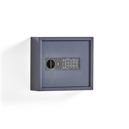 Nøkkelskap BARKER, grå, H310 B350 D120 mm, 25 kroker, kodelås fra AJ Produkter