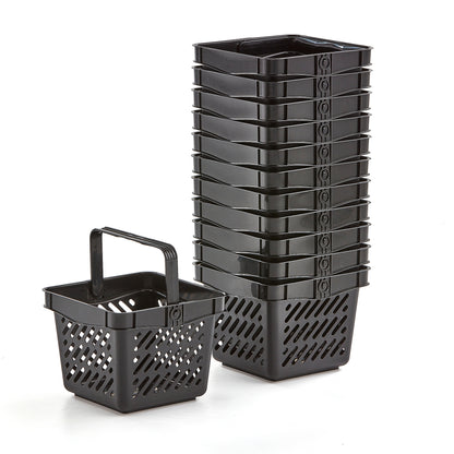 Handlekurv, 10 L, svart, 12-pk fra AJ Produkter