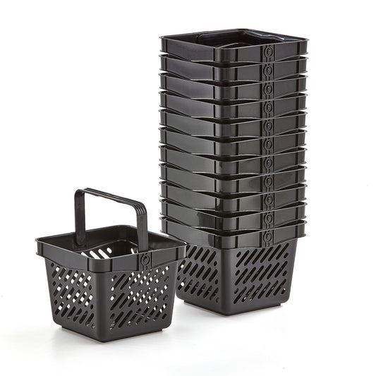 Handlekurv, 10 L, svart, 12-pk fra AJ Produkter