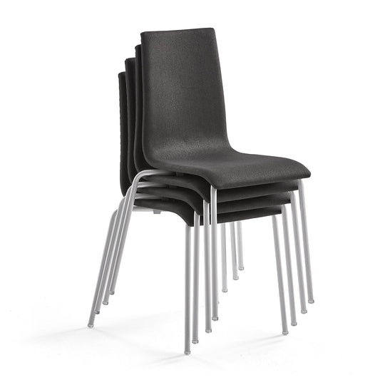 Konferansestol MELVILLE, 4-pk., mørk grå fra AJ Produkter