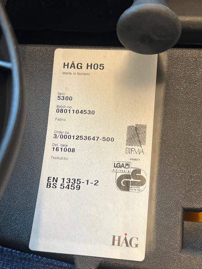 HÅG H05 5300 kontorstol, blå