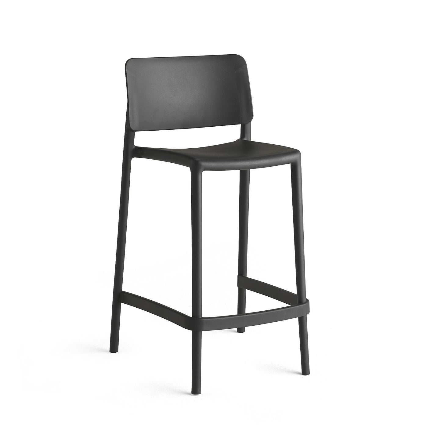 Lav barstol RIO, H650 mm, antrasitt fra AJ Produkter